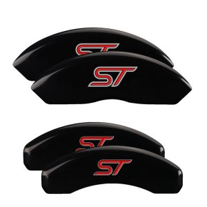Ford Edge Caliper Covers - Front + Rear - MGP - 4 Logo - Black - `11-`14 Ford Edge Caliper Covers - Front + Rear - MGP - 4 Logo - Black - `11-`14