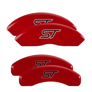 Ford Edge Caliper Covers - Front + Rear - MGP - Engraved No bolts/ST - Red - `11-`14 Ford Edge Caliper Covers - Front + Rear - MGP - Engraved No bolts/ST - Red - `11-`14