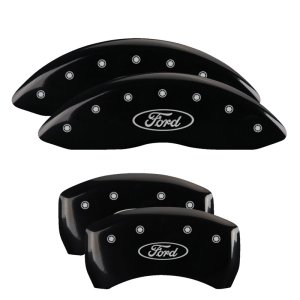Ford Taurus Caliper Covers - Front + Rear - MGP - Oval logo/Ford - Black - `13-`18