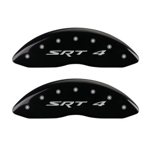 Dodge Caliber Caliper Covers - Front - MGP - Engraved Front SRT4 - Black - `07-`12 Dodge Caliber Caliper Covers - Front - MGP - Engraved Front SRT4 - Black - `07-`12