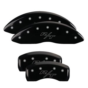Dodge Caliber Caliper Covers - Front + Rear - MGP - Vintage Style/RT - Black - `07-`14 Dodge Caliber Caliper Covers - Front + Rear - MGP - Vintage Style/RT - Black - `07-`14