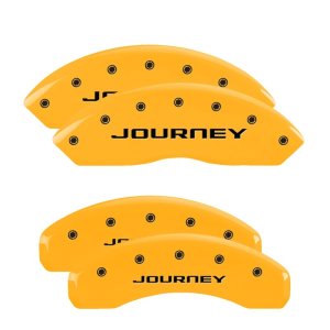 Dodge Grand Caliper Covers - Front + Rear - MGP - Yellow - `11-`19 Dodge Grand Caliper Covers - Front + Rear - MGP - Yellow - `11-`19