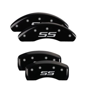 Chevrolet Impala Caliper Covers - Front + Rear - MGP - Monte Carlo style/SS - Black - `00-`05