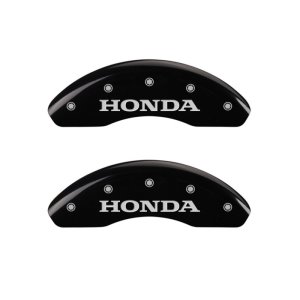 Honda Insight Caliper Covers - Front - MGP - Engraved Front - Black - `10-`14