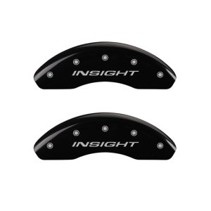 Honda Insight Caliper Covers - Front - MGP - 2 Logo Engraved Front Insight - Black - `10-`14