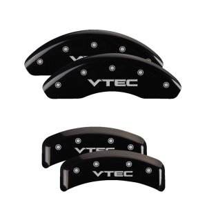 Honda Element Caliper Covers - Front + Rear - MGP - Vtech - Black - `03-`11