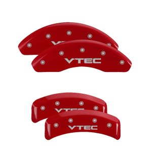 Honda Element Caliper Covers - Front + Rear - MGP - Vtech - Red - `03-`11