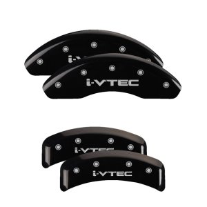 Honda Accord Caliper Covers - Front + Rear - MGP - i-Vtec - Black - `08-`12