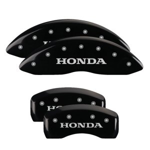 Honda Ridgeline Caliper Covers - Front + Rear - MGP - Engraved - Black - `12-`14