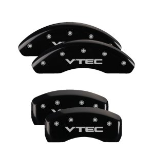 Honda Civic Caliper Covers - Front + Rear - MGP - Vtech - Black - `16-`21 Honda Civic Caliper Covers - Front + Rear - MGP - Vtech - Black - `16-`21