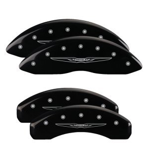 Chrysler Aspen Caliper Covers - Front + Rear - MGP - Style 2/Chrysler Wing - Black - `07-`09 Chrysler Aspen Caliper Covers - Front + Rear - MGP - Style 2/Chrysler Wing - Black - `07-`09