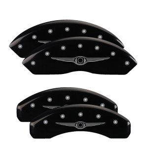 Chrysler Town Caliper Covers - Front + Rear - MGP - Style 1/Chrysler Wing - Black - `11-`16 Chrysler Town Caliper Covers - Front + Rear - MGP - Style 1/Chrysler Wing - Black - `11-`16