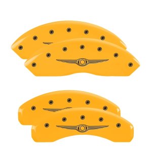 Chrysler Town Caliper Covers - Front + Rear - MGP - Style 1/Chrysler Wing - Yellow - `11-`16 Chrysler Town Caliper Covers - Front + Rear - MGP - Style 1/Chrysler Wing - Yellow - `11-`16