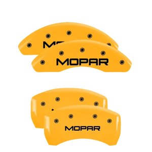 Chrysler 200 Caliper Covers - Front + Rear - MGP - MOPAR - Yellow - `15-`17 Chrysler 200 Caliper Covers - Front + Rear - MGP - MOPAR - Yellow - `15-`17