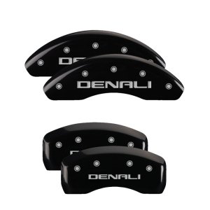 GMC Terrain Caliper Covers - Front + Rear - MGP - Engraved Denali - Black - `10-`17