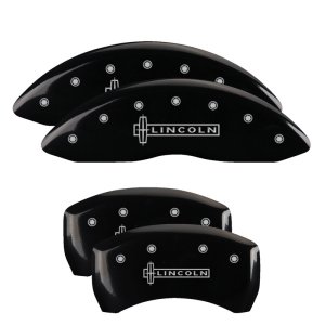 Lincoln MKT Caliper Covers - Front + Rear - MGP - 4 Logo Engraved - Black - `14-`16