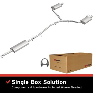 Ford Flex Performance Exhaust - Magnaflow - Direct-Fit Replacement, Aluminized Steel - `13-`19