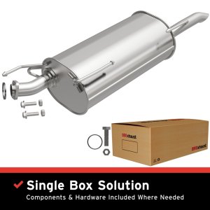 Nissan Sentra Performance Exhaust - Rear - Magnaflow - Direct-Fit Aluminized Steel - `13-`19 Nissan Sentra Performance Exhaust - Rear - Magnaflow - Direct-Fit Aluminized Steel - `13-`19