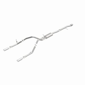 Chevrolet Silverado Performance Exhaust - Dual Split Rear Exit - Magnaflow - Cat Back Street Series - 2014 Chevrolet Silverado Performance Exhaust - Dual Split Rear Exit - Magnaflow - Cat Back Street Series - 2014