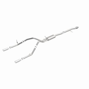 Chevrolet Silverado Performance Exhaust - Dual Split Rear Exit - Magnaflow - Cat Back Street Series - 2014 Chevrolet Silverado Performance Exhaust - Dual Split Rear Exit - Magnaflow - Cat Back Street Series - 2014