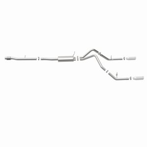 Chevrolet Silverado Performance Exhaust - Dual Split Rear Exit - Magnaflow - Cat Back Street Series - 2014 Chevrolet Silverado Performance Exhaust - Dual Split Rear Exit - Magnaflow - Cat Back Street Series - 2014