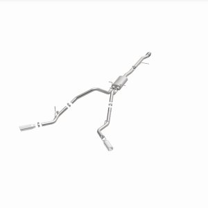 Chevrolet Silverado Performance Exhaust - Dual Split Rear Behind Rear Tires - Magnaflow - Street Series Cat-Back - 2014 Chevrolet Silverado Performance Exhaust - Dual Split Rear Behind Rear Tires - Magnaflow - Street Series Cat-Back - 2014