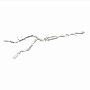 Chevrolet Silverado Performance Exhaust - Dual Split Rear Behind Rear Tires - Magnaflow - Street Series Cat-Back - 2014 Chevrolet Silverado Performance Exhaust - Dual Split Rear Behind Rear Tires - Magnaflow - Street Series Cat-Back - 2014