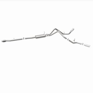 Chevrolet Silverado Performance Exhaust - Dual Split Rear Behind Rear Tires - Magnaflow - Street Series Cat-Back - 2014 Chevrolet Silverado Performance Exhaust - Dual Split Rear Behind Rear Tires - Magnaflow - Street Series Cat-Back - 2014