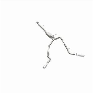 Chevrolet Silverado Performance Exhaust - Dual Split Rear Behind Rear Tires - Magnaflow - Street Series Cat-Back - 2014 Chevrolet Silverado Performance Exhaust - Dual Split Rear Behind Rear Tires - Magnaflow - Street Series Cat-Back - 2014