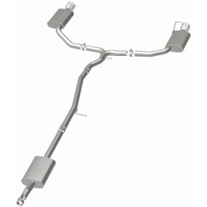 Ford Flex Performance Exhaust - Rear - Magnaflow - Street Series Cat Back, Dual Split Rear Exit - Polished - `13-`19