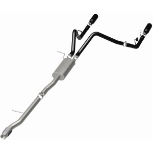 Chevrolet Silverado Performance Exhaust - Magnaflow - Cat Back, Street Series - Black - `14-`15