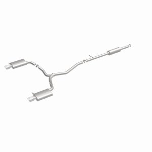 Ford Explorer Performance Exhaust - Rear - Magnaflow - Street Series Cat-Back, Dual Split Rear Exit, Stainless Steel, Mandrel-Bent 2.5 in Piping, Polished 4 in Double-Wall Tips - Polished Stainless Steel - `11-`15 Ford Explorer Performance Exhaust - Rear - Magnaflow - Street Series Cat-Back, Dual Split Rear Exit, Stainless Steel, Mandrel-Bent 2.5 in Piping, Polished 4 in Double-Wall Tips - Polished Stainless Steel - `11-`15