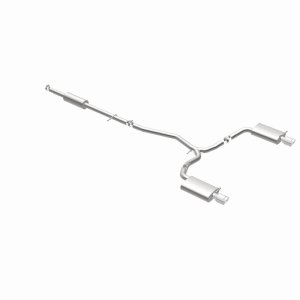 Ford Explorer Performance Exhaust - Rear - Magnaflow - Street Series Cat-Back, Dual Split Rear Exit, Stainless Steel, Mandrel-Bent 2.5 in Piping, Polished 4 in Double-Wall Tips - Polished Stainless Steel - `11-`15 Ford Explorer Performance Exhaust - Rear - Magnaflow - Street Series Cat-Back, Dual Split Rear Exit, Stainless Steel, Mandrel-Bent 2.5 in Piping, Polished 4 in Double-Wall Tips - Polished Stainless Steel - `11-`15