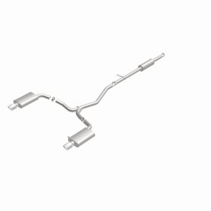 Ford Explorer Performance Exhaust - Rear - Magnaflow - Street Series Cat-Back, Dual Split Rear Exit, Stainless Steel, Mandrel-Bent 2.5 in Piping, Polished 4 in Double-Wall Tips - Polished Stainless Steel - `11-`15 Ford Explorer Performance Exhaust - Rear - Magnaflow - Street Series Cat-Back, Dual Split Rear Exit, Stainless Steel, Mandrel-Bent 2.5 in Piping, Polished 4 in Double-Wall Tips - Polished Stainless Steel - `11-`15