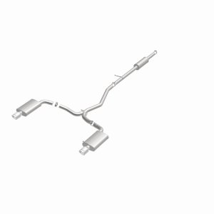 Ford Explorer Performance Exhaust - Rear - Magnaflow - Street Series Cat-Back, Dual Split Rear Exit, Stainless Steel, Mandrel-Bent 2.5 in Piping, Polished 4 in Double-Wall Tips - Polished Stainless Steel - `11-`15 Ford Explorer Performance Exhaust - Rear - Magnaflow - Street Series Cat-Back, Dual Split Rear Exit, Stainless Steel, Mandrel-Bent 2.5 in Piping, Polished 4 in Double-Wall Tips - Polished Stainless Steel - `11-`15