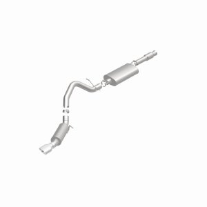 Cadillac Escalade Performance Exhaust - Single Straight Passenger Side Rear - Magnaflow - Street Series Cat-Back - Polished - `11-`12