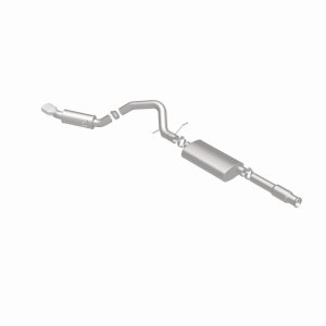 Cadillac Escalade Performance Exhaust - Single Straight Passenger Side Rear - Magnaflow - Street Series Cat-Back - Polished - `11-`12