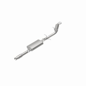 Cadillac Escalade Performance Exhaust - Single Straight Passenger Side Rear - Magnaflow - Street Series Cat-Back - Polished - `11-`12