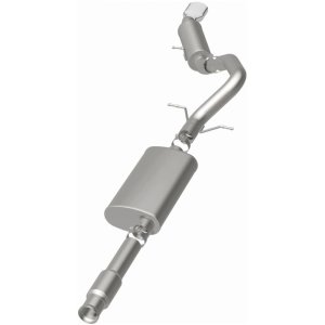 Cadillac Escalade Performance Exhaust - Single Straight Passenger Side Rear - Magnaflow - Street Series Cat-Back - Polished - `11-`12