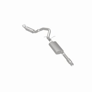 Cadillac Escalade Performance Exhaust - Single Straight Passenger Side Rear - Magnaflow - Street Series Cat-Back - Polished - `11-`12