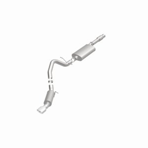Cadillac Escalade Performance Exhaust - Single Straight Passenger Side Rear - Magnaflow - Street Series Cat-Back - Polished - `11-`12