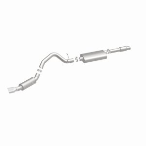Cadillac Escalade Performance Exhaust - Single Straight Passenger Side Rear - Magnaflow - Street Series Cat-Back - Polished - `11-`12
