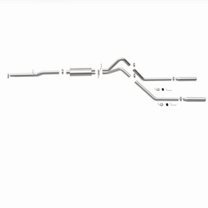 Dodge Ram 1500 Performance Exhaust - Rear - Magnaflow - Street Series Cat Back Dual Split - `98-`01