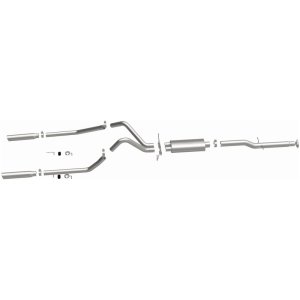 Dodge Ram 1500 Performance Exhaust - Rear - Magnaflow - Street Series Cat Back Dual Split - `98-`01