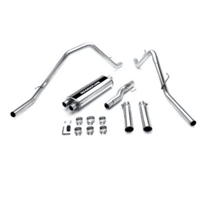 Dodge Ram 1500 Performance Exhaust - Rear - Magnaflow - Street Series Cat Back - Polished - `02-`03
