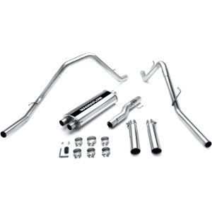 Dodge Ram 1500 Performance Exhaust - Rear - Magnaflow - Street Series Cat Back - Polished - `02-`03