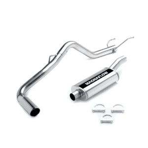 Dodge Ram 1500 Performance Exhaust - Single Passenger Side Rear - Magnaflow - Cat Back Street Series - Polished - `04-`05