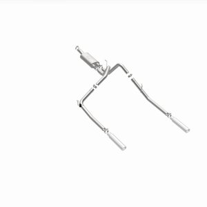 Dodge Ram 1500 Performance Exhaust - Rear - Magnaflow - Cat Back, Dual Split Rear Exit, Street Series - Polished - `04-`05