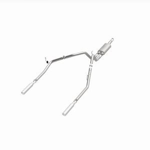 Dodge Ram 1500 Performance Exhaust - Rear - Magnaflow - Cat Back, Dual Split Rear Exit, Street Series - Polished - `04-`05