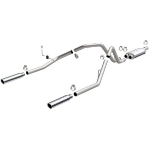 Dodge Ram 1500 Performance Exhaust - Rear - Magnaflow - Cat Back, Dual Split Rear Exit, Street Series - Polished - `04-`05